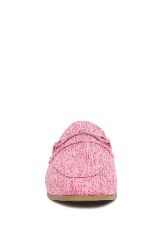 AKUA Horsebit Embellished Mule Slides