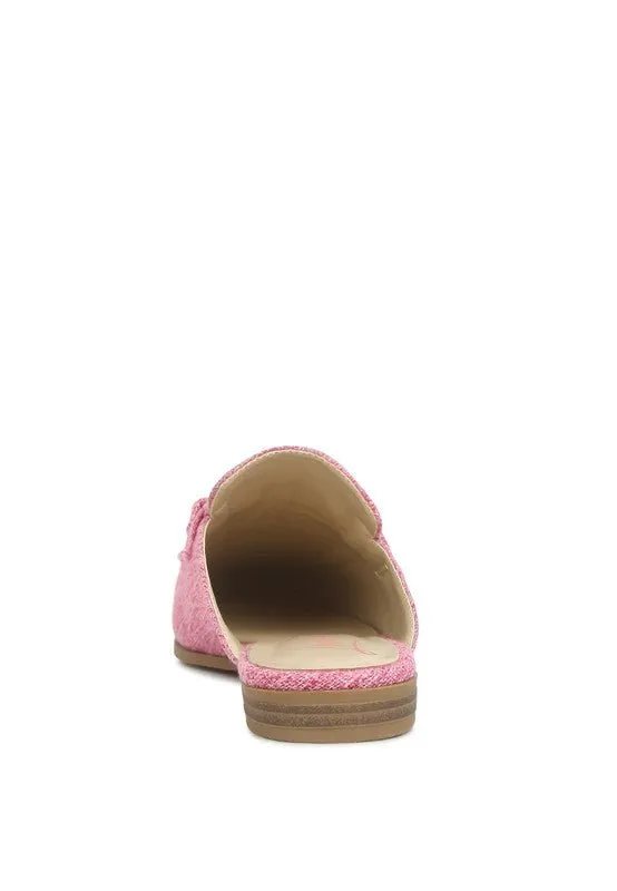 AKUA Horsebit Embellished Mule Slides
