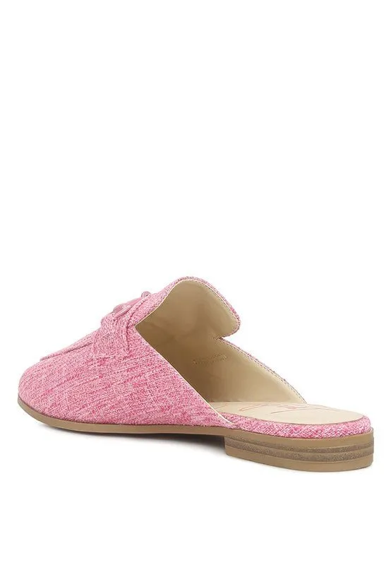 AKUA Horsebit Embellished Mule Slides