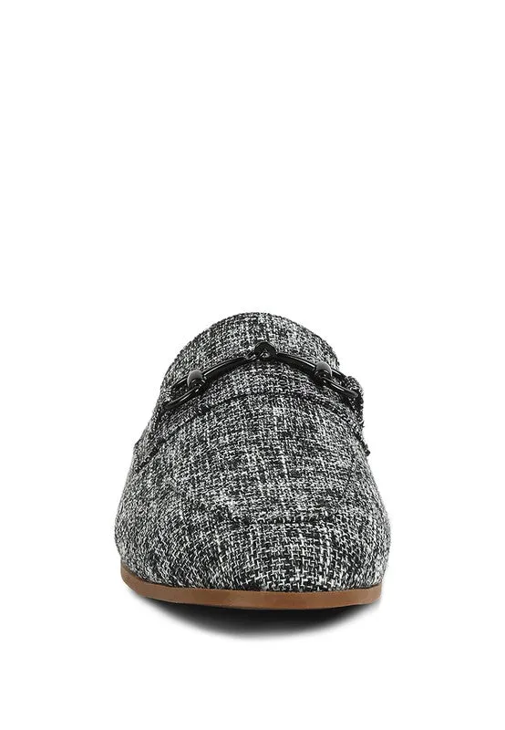 AKUA Horsebit Embellished Mule Slides