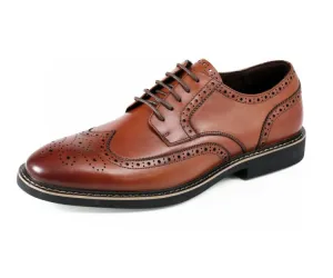 Asher Green Ag1784 Tan Men’s Wing Tip Leather Shoes
