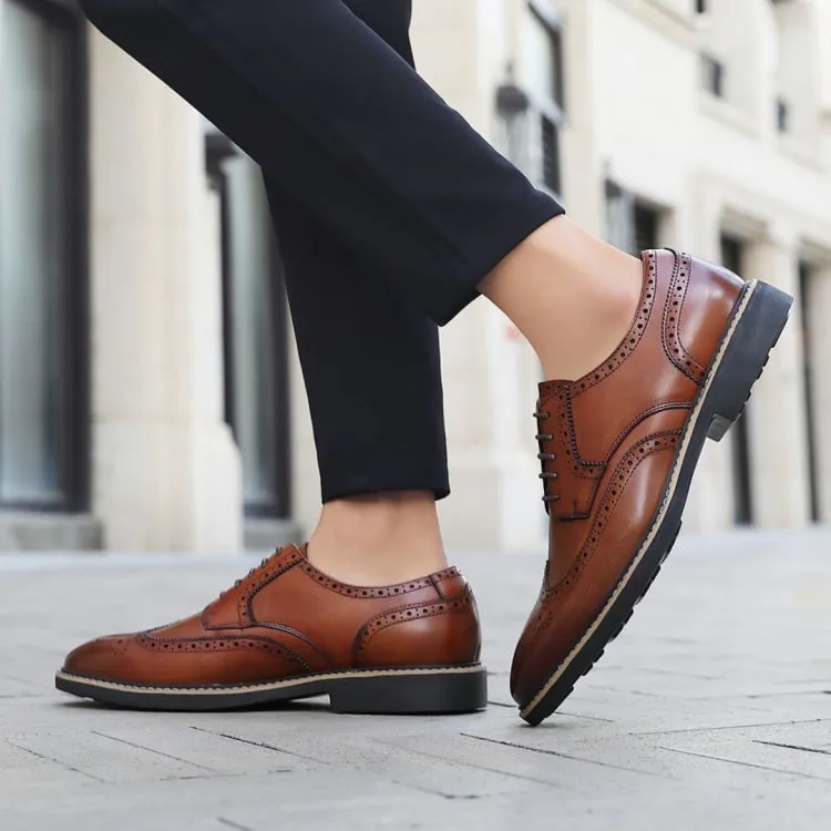 Asher Green Ag1784 Tan Men’s Wing Tip Leather Shoes