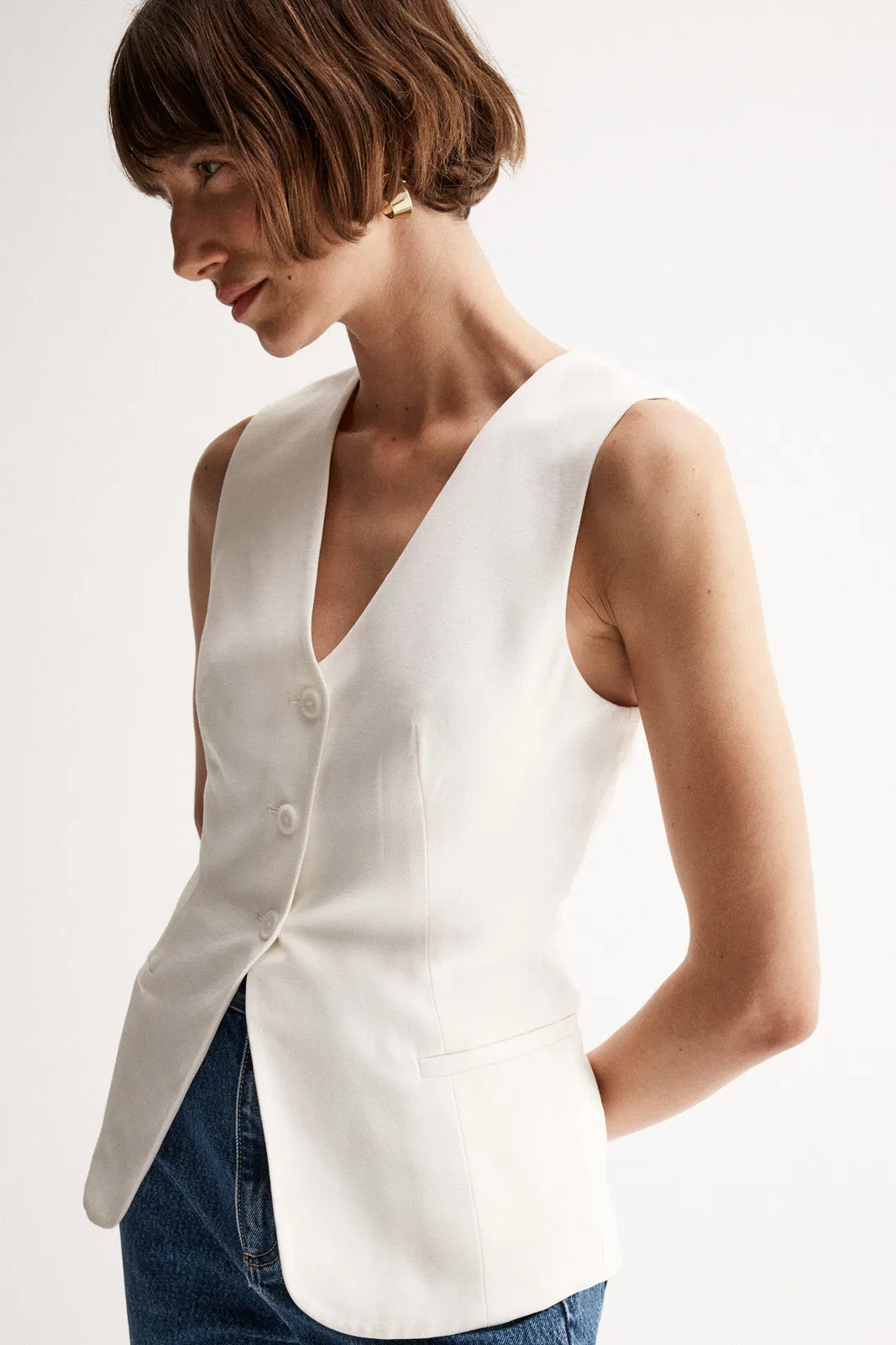 Bree Vest Ivory