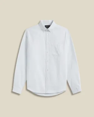 Brushed Oxford Stripe - Light Blue