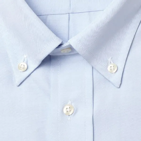 Button Down Pinpoint Light Blue