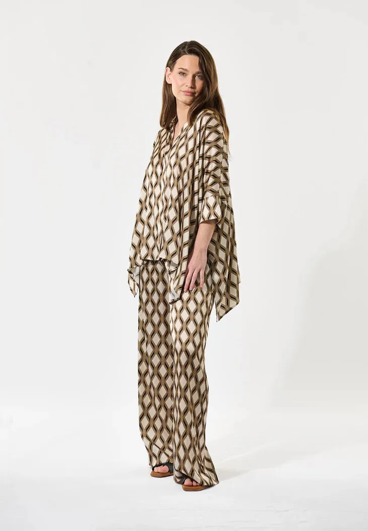 Dea Kudibal Mandy-Brilliant Stand Collar Silk Blouse