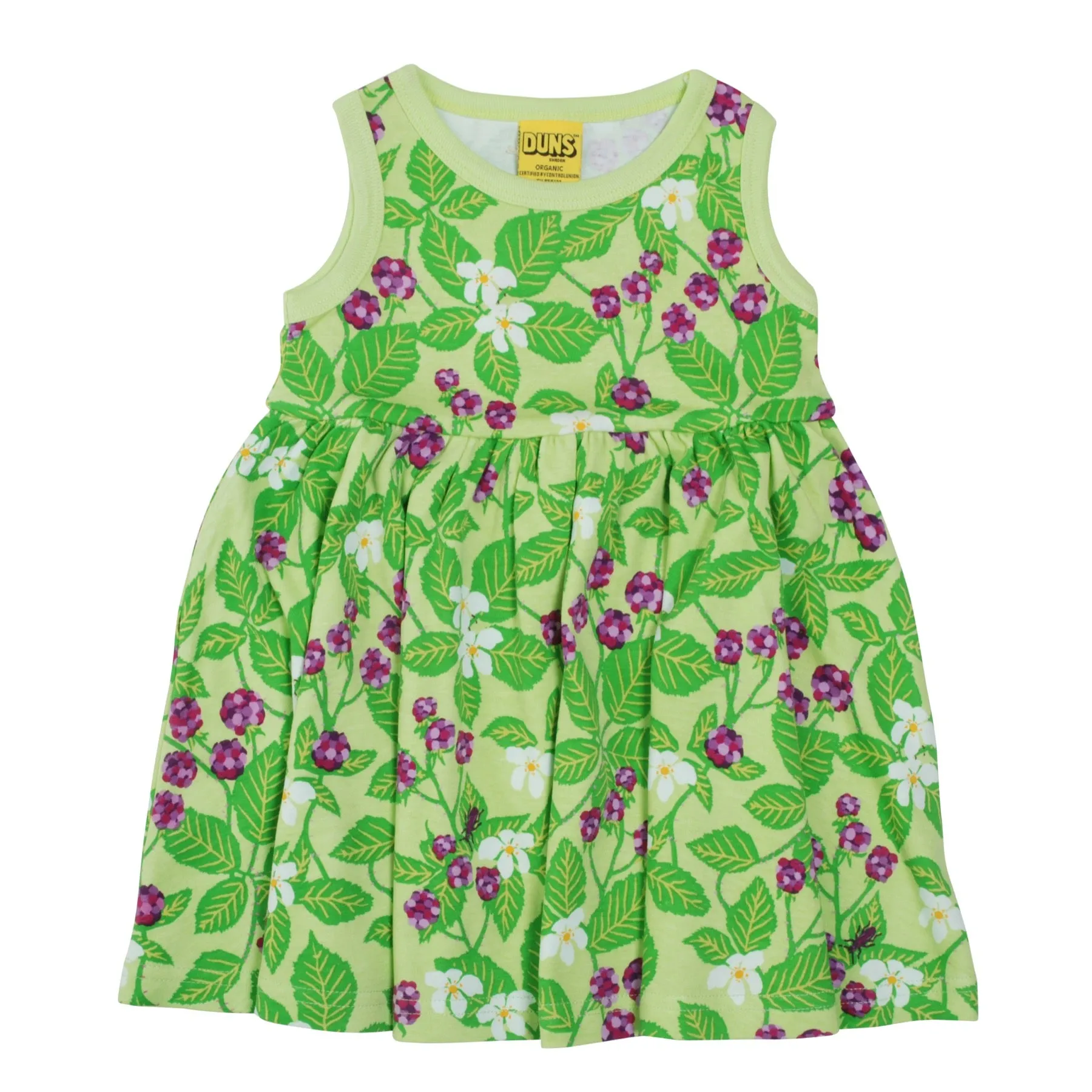 DUNS Sweden Dress Twirly Sleeveless Dewberry Sharp Green