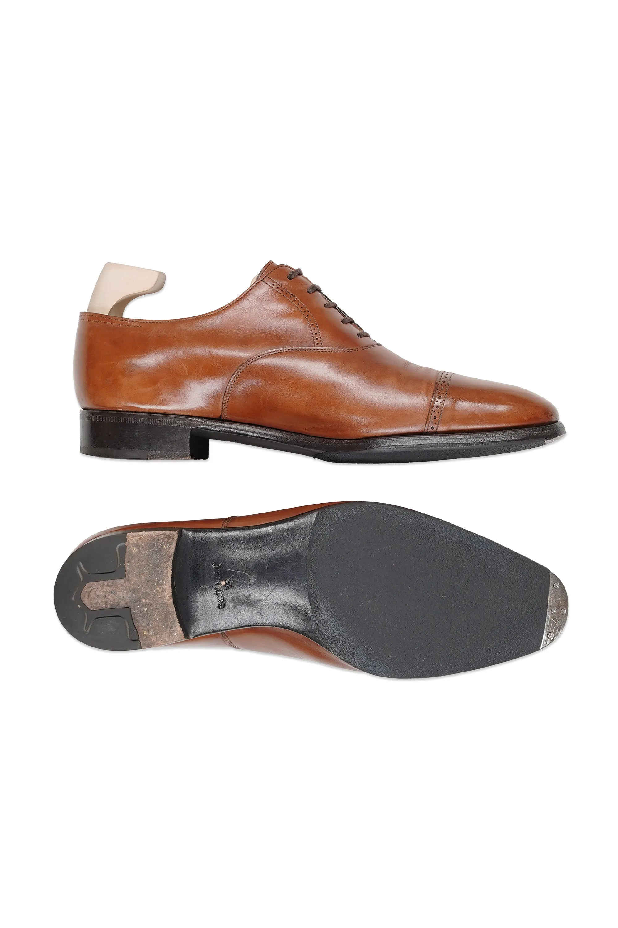 John Lobb "Philip II" Brown Calf Captoe Oxfords