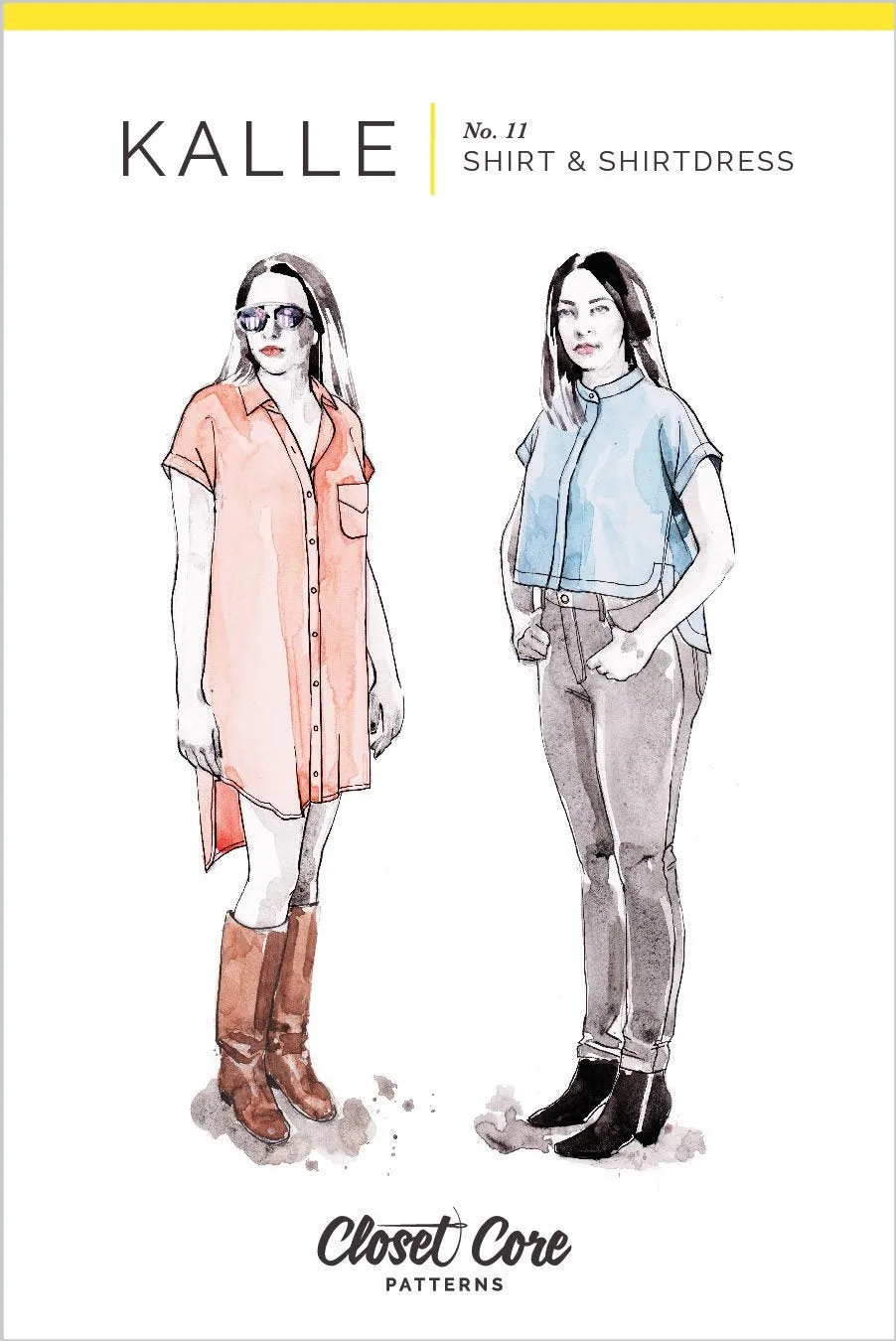 Kalle Shirt & Shirtdress Pattern