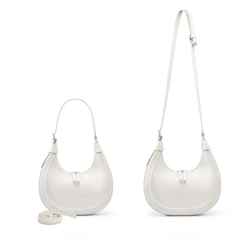 Luxury Genuine Leather Moon Bag
