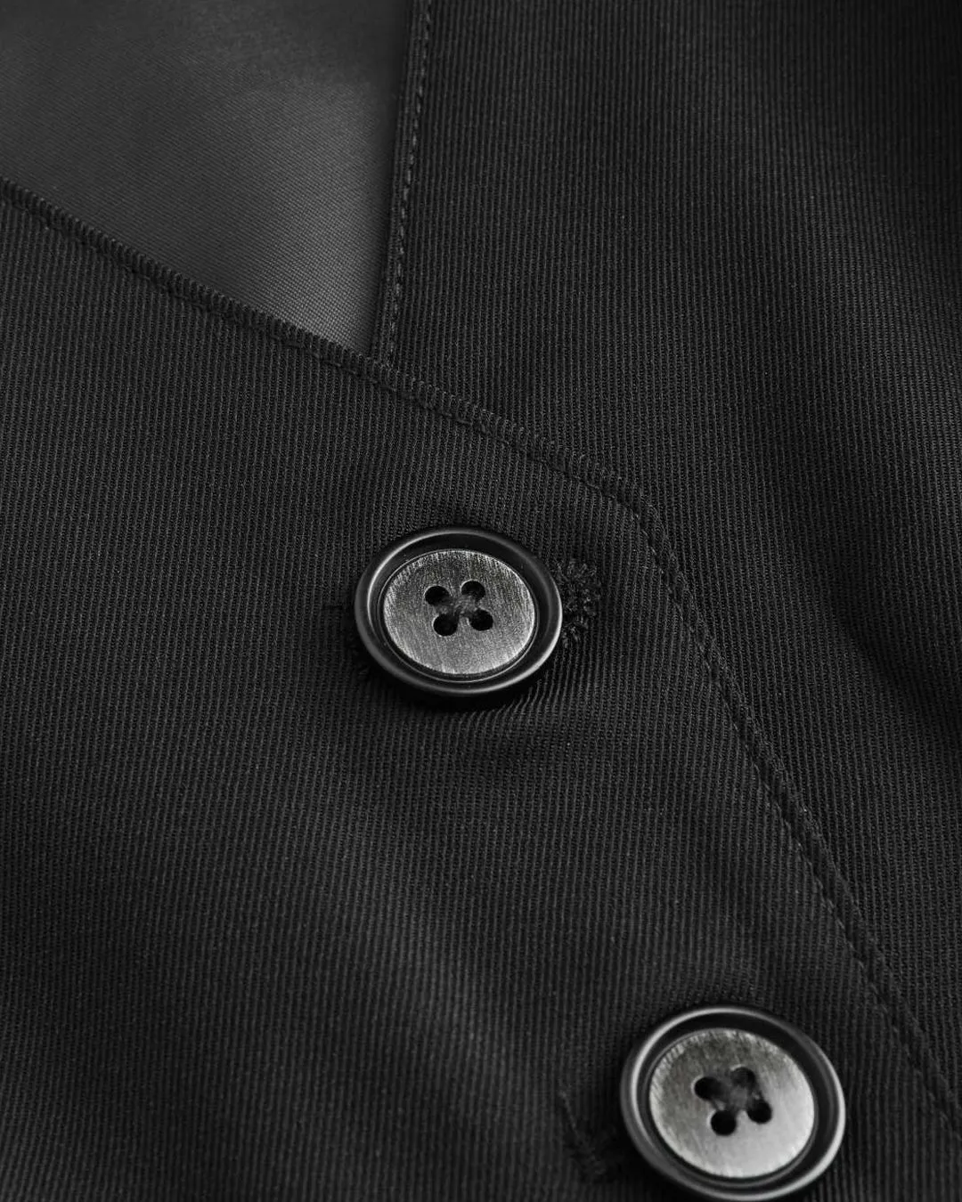 Matching Set of Vest Coat and Tailored Trousers In Black