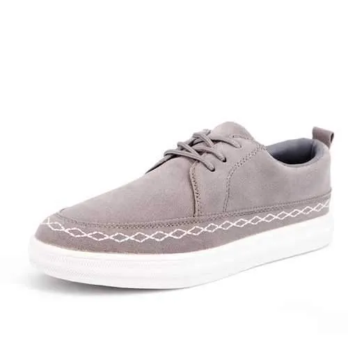 Mens Casual British Style Suede Leather Flats Shoes