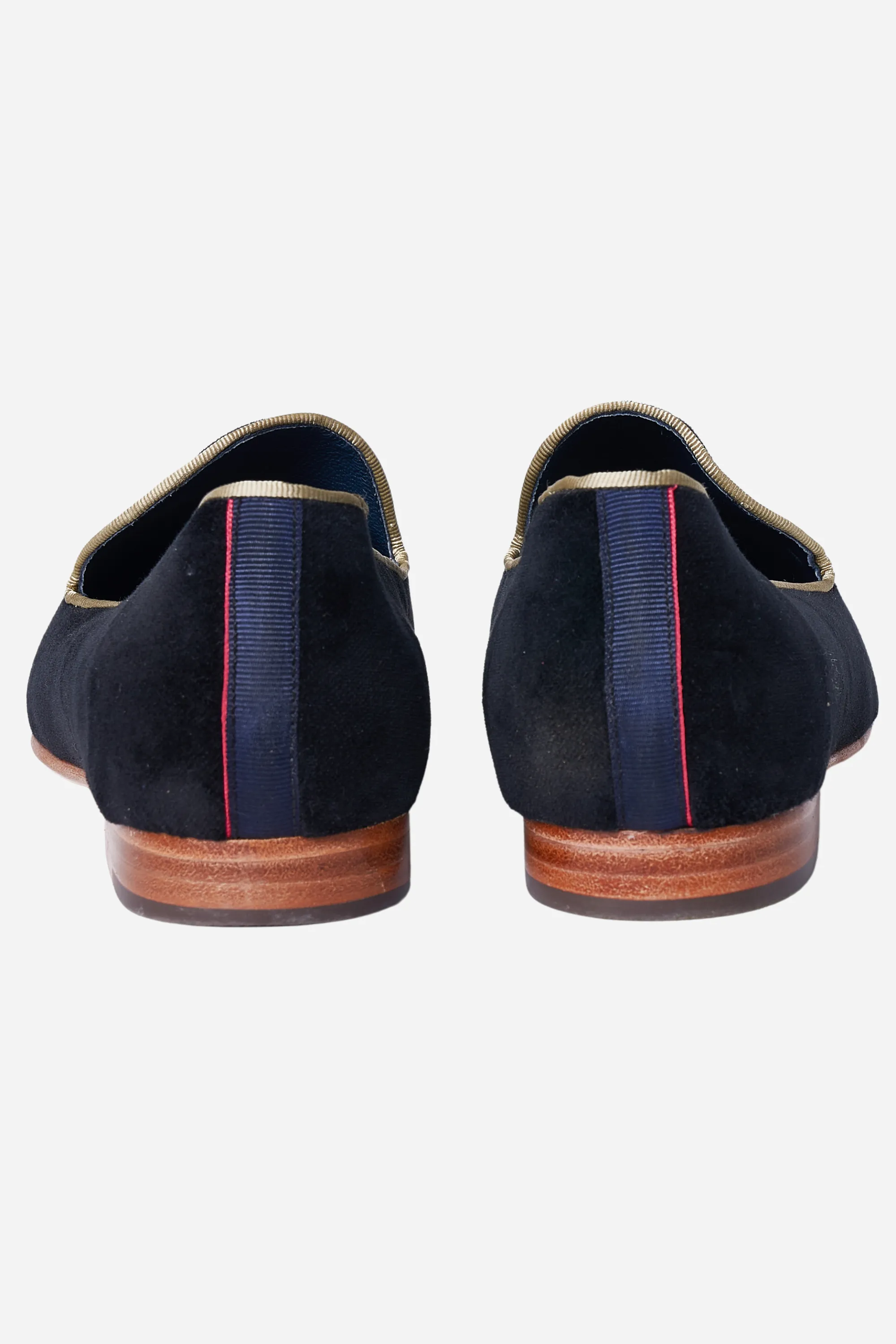 Mimosa Slipper - Black & Green Jockey (Made for KAVAL)