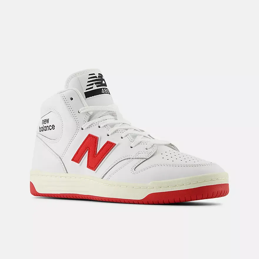 New Balance Numeric 480 High - White / Red