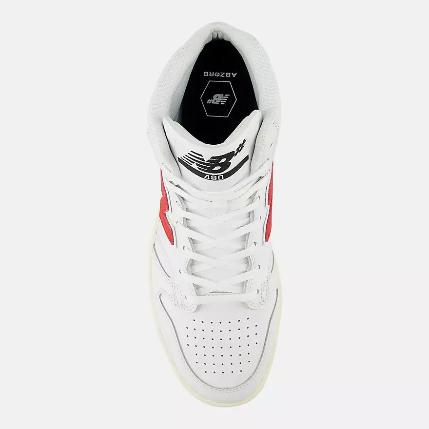 New Balance Numeric 480 High - White / Red