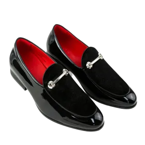 Omar Black Patent Leather Loafers
