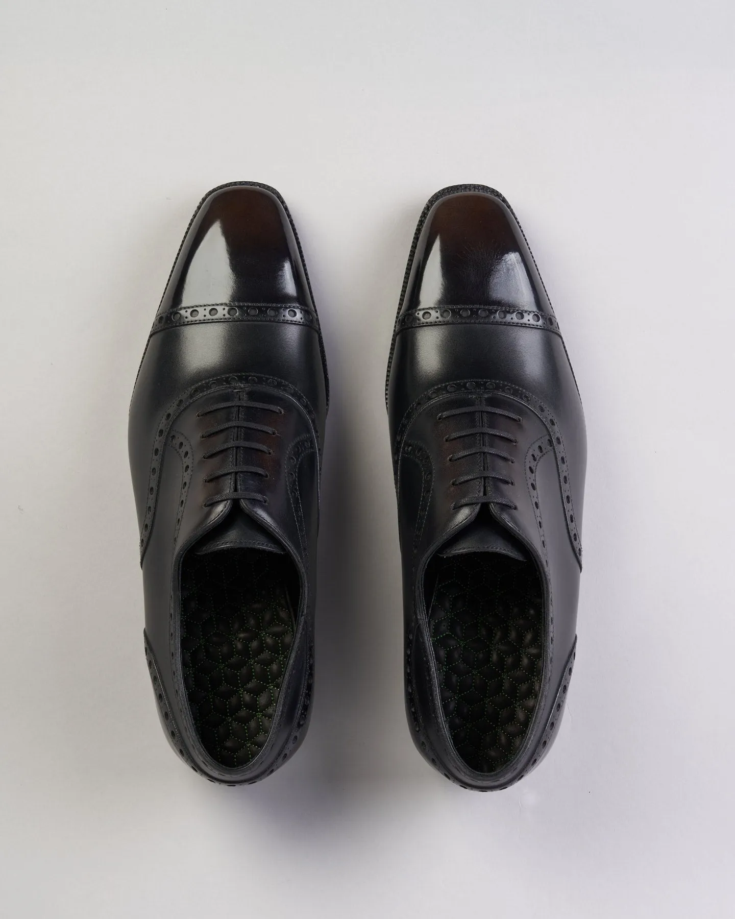 Oxford Cap Toe Full Brogue | Black