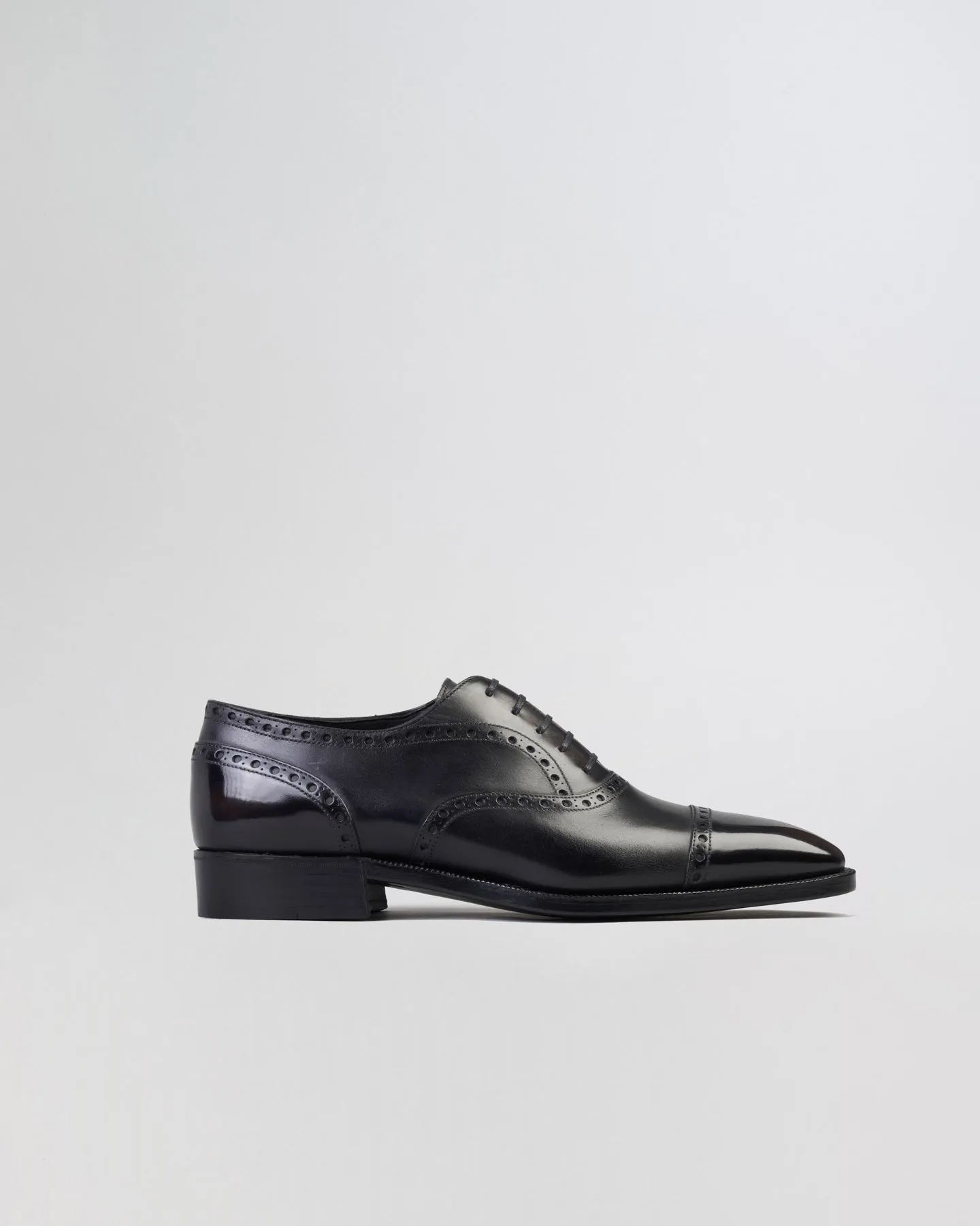 Oxford Cap Toe Full Brogue | Black
