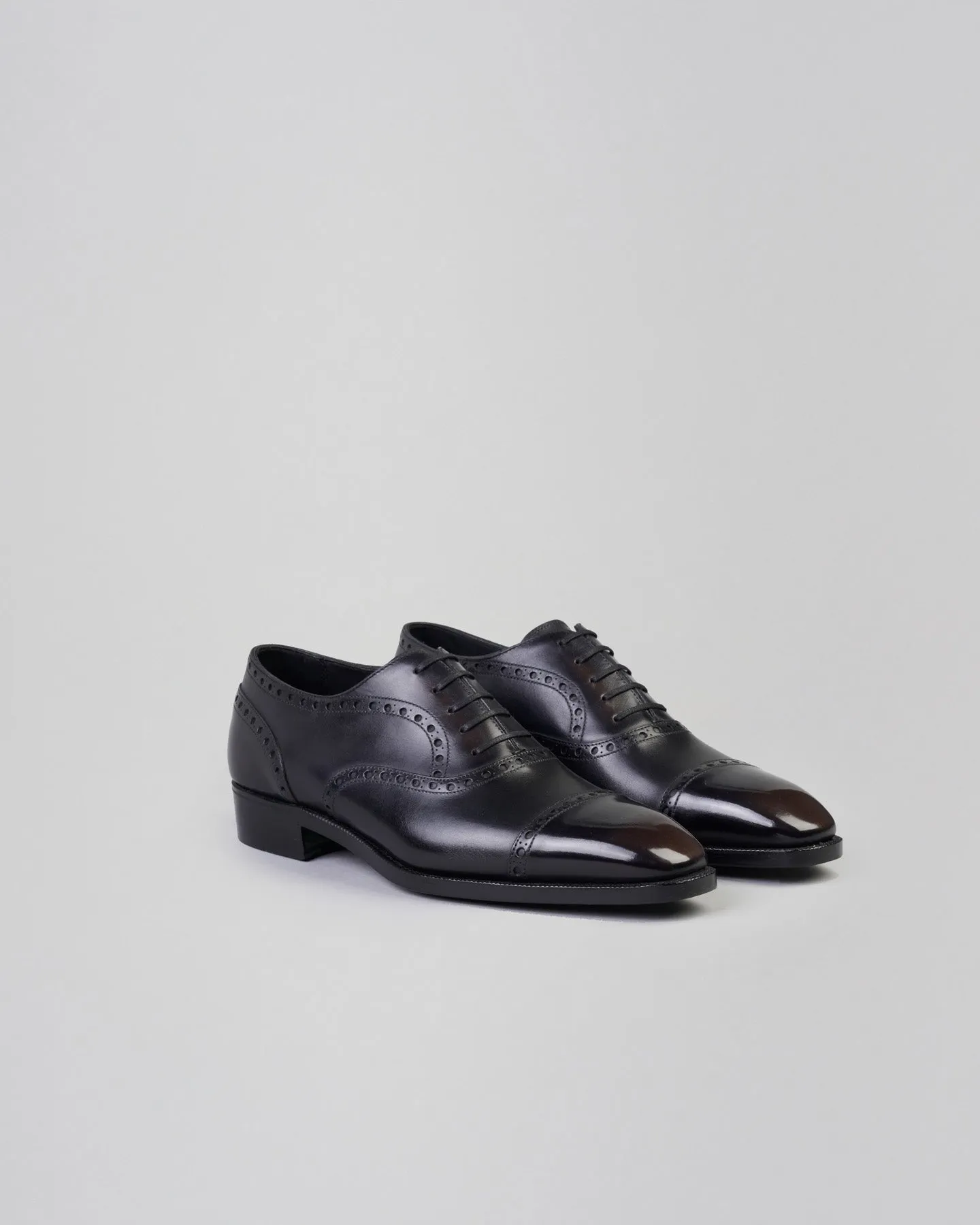 Oxford Cap Toe Full Brogue | Black