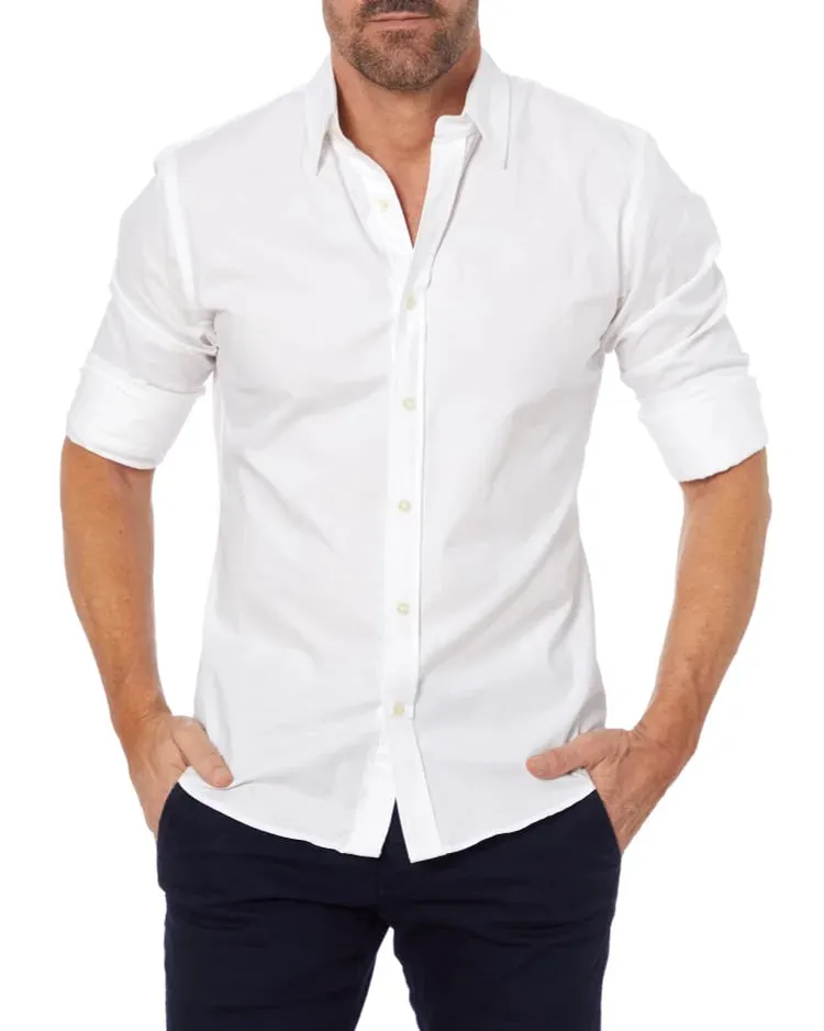 Oxford Stretch Zip Shirt