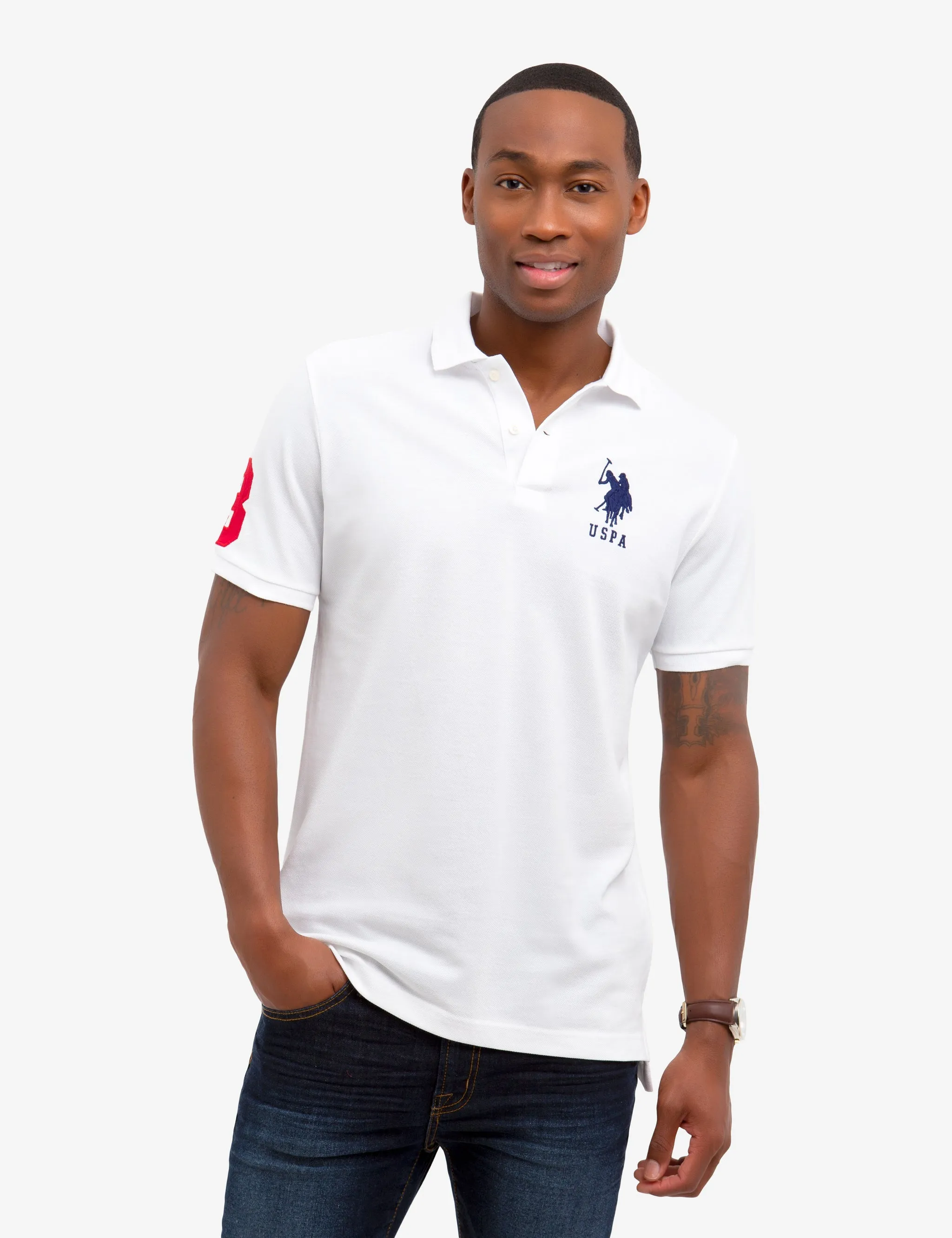 Polo USPA Plain White Golfer