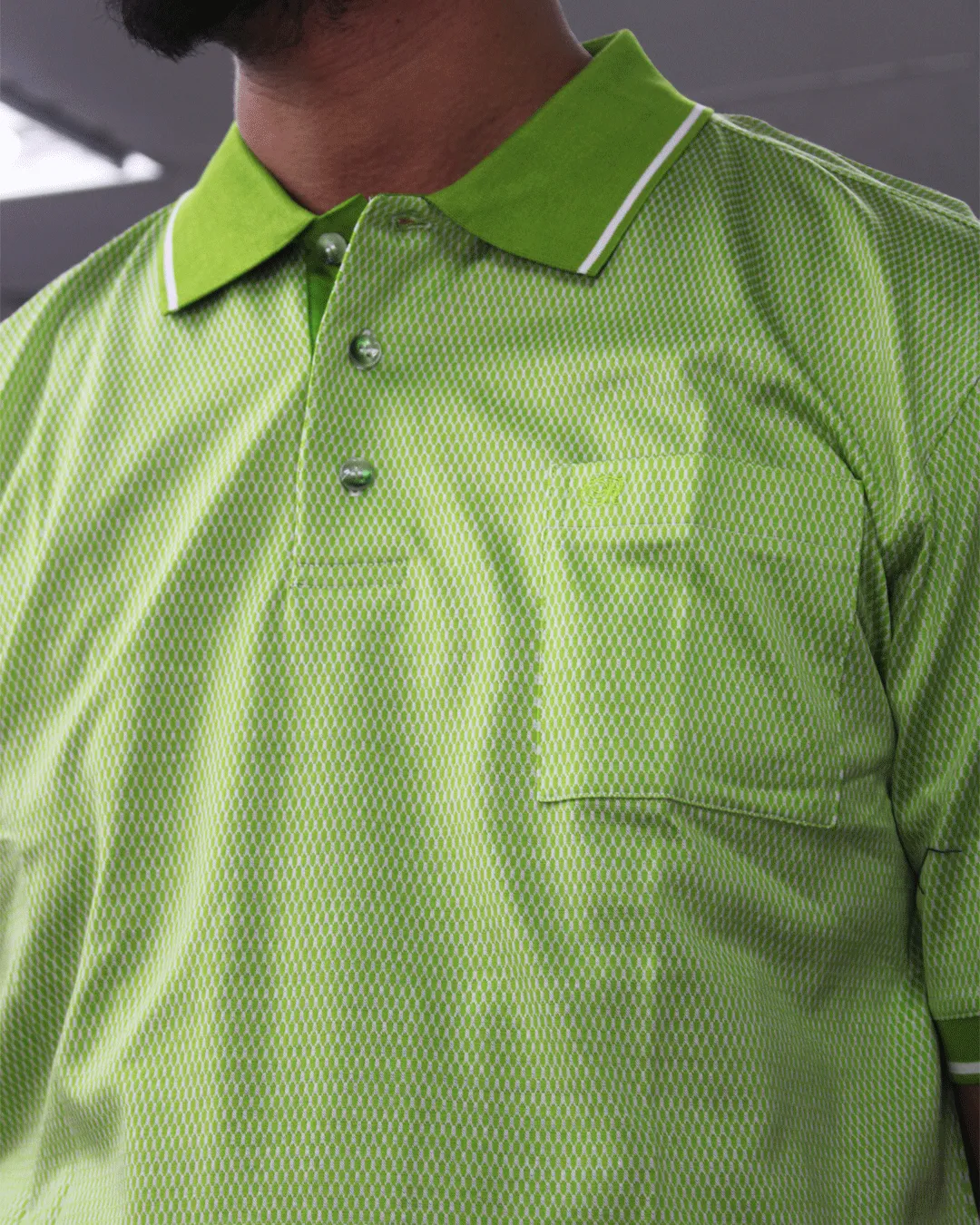 Rossini Italian Double Mercerised Cotton Lime Golfer