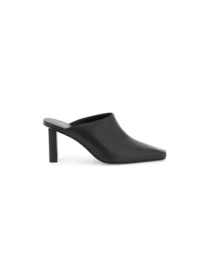 Sleek Leather Mules