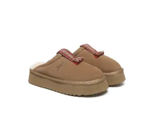 UGG Slippers Sheepskin Wool Platform Tazzy Calla