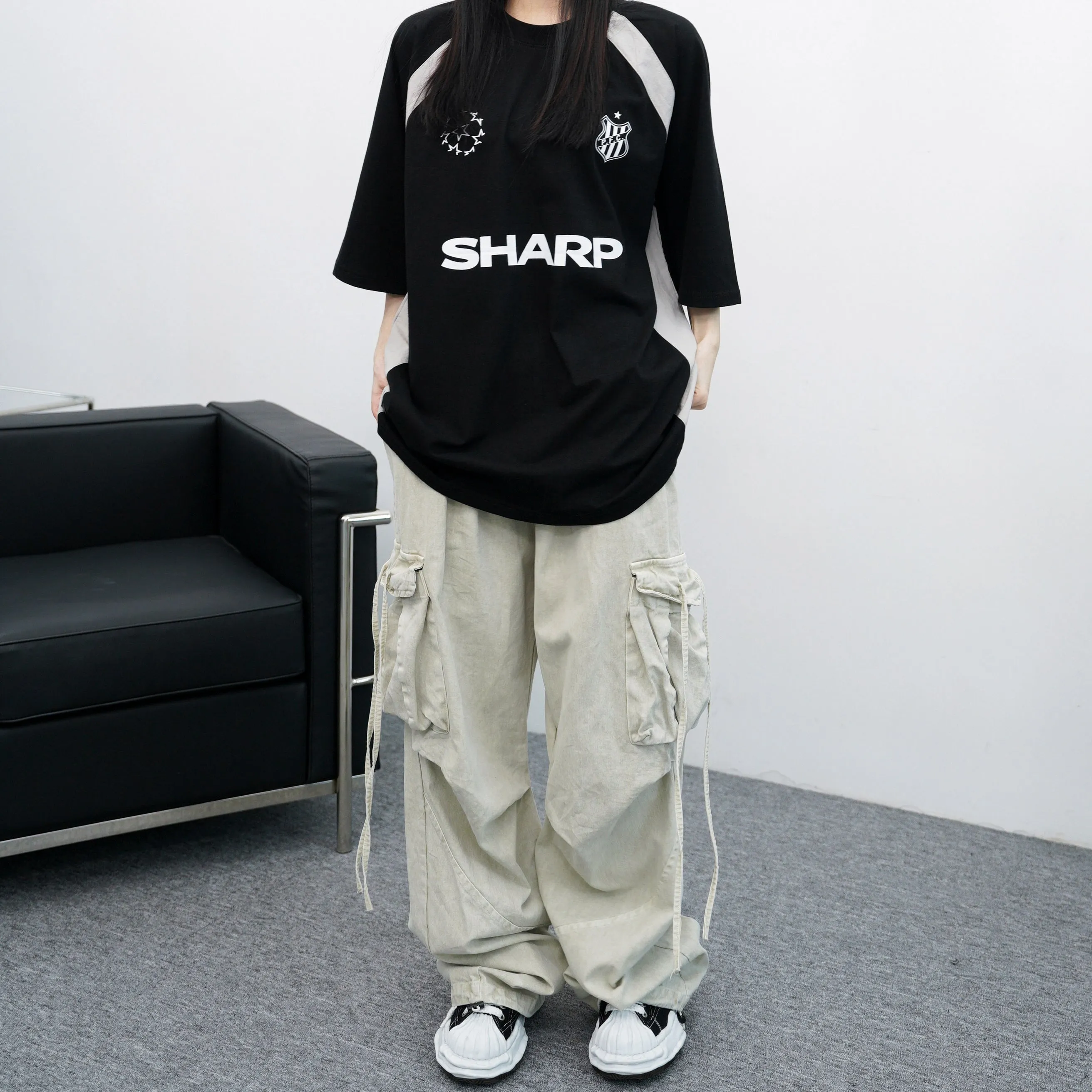 [UNISEX] SHARP OVERSIZE T-SHIRT/ 2