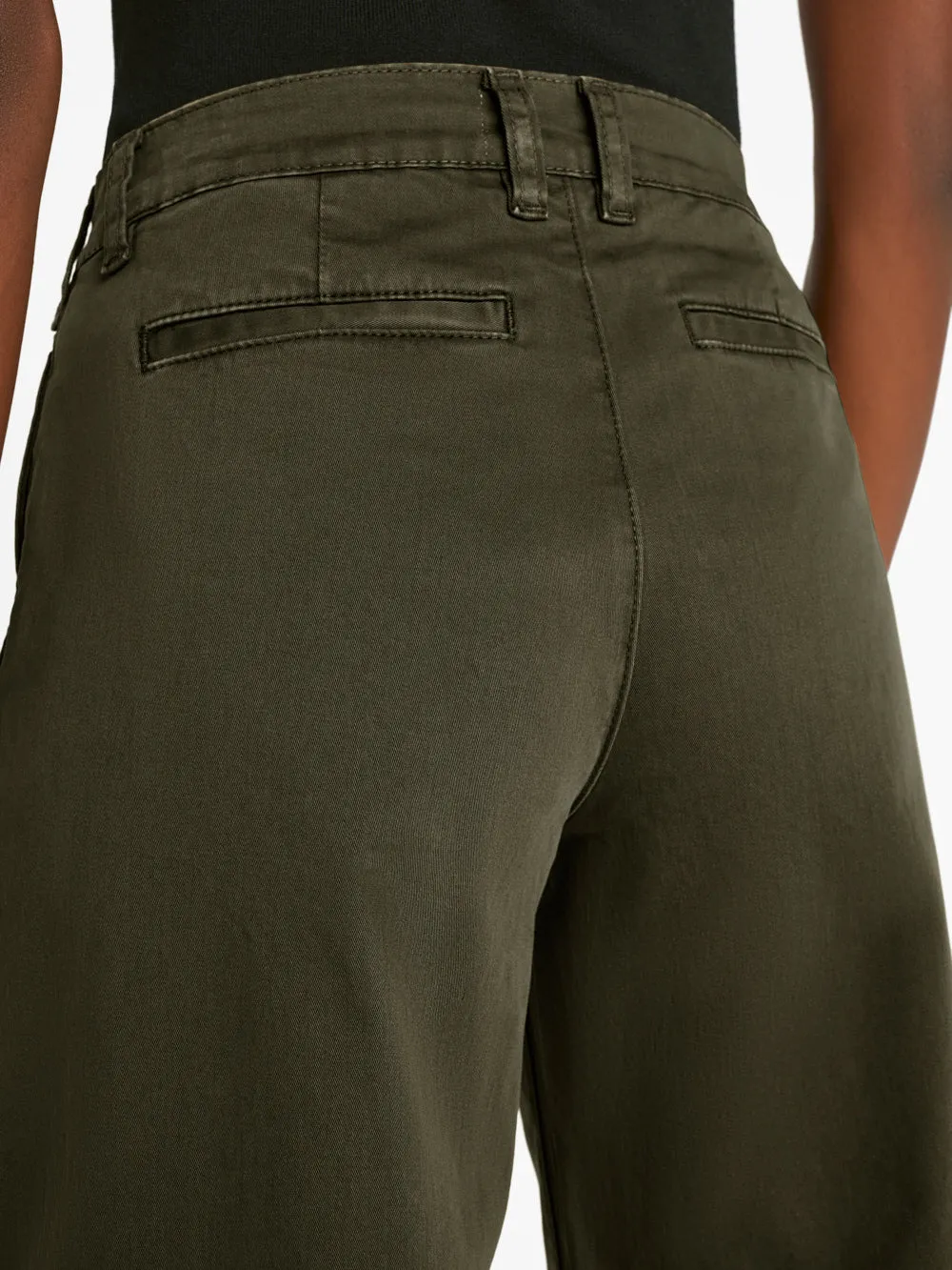 Wide Leg Tomboy Trouser -- Washed Fatigue