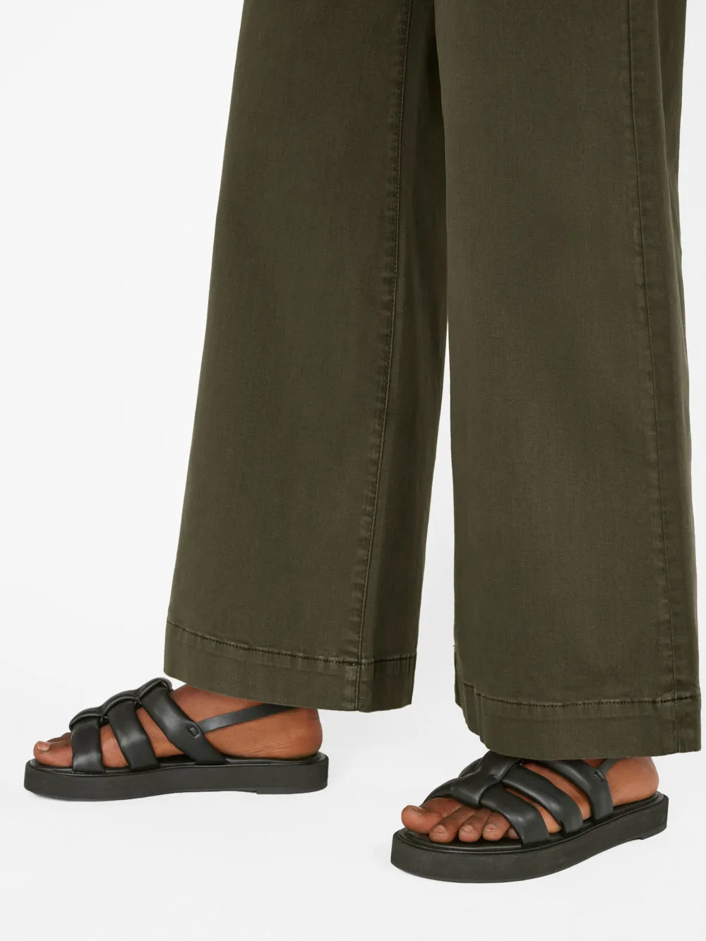 Wide Leg Tomboy Trouser -- Washed Fatigue