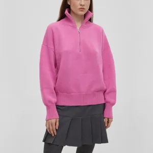 Women's Turtleneck Zipper Knitted Sweater